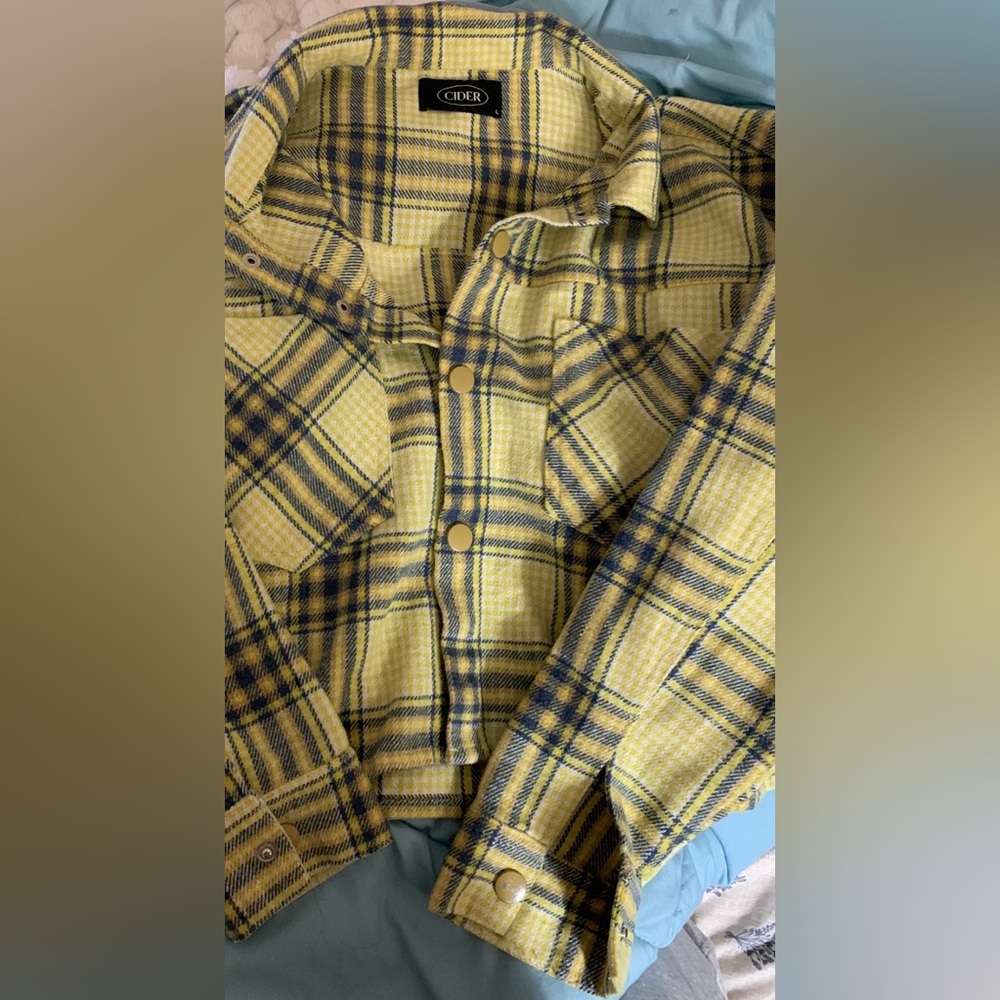 Cider Vibrant Plaid Jacket